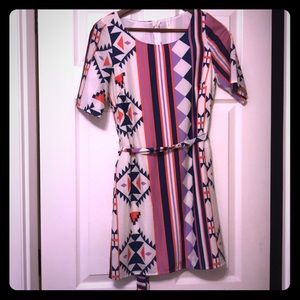 Geometric shift dress
